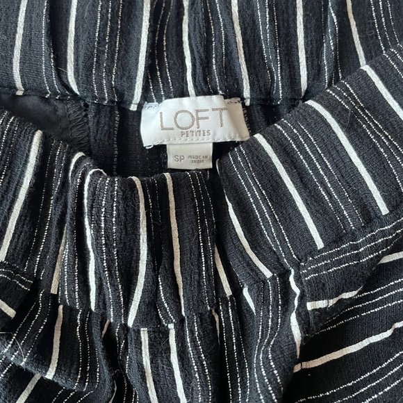 LOFT Flowy Striped Capri Pants - Picture 2 of 4